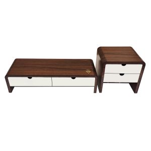 پایه نگهدارنده مانیتور  ساها دیزاین طرح آلین وان کد 02 مجموعه 2 عددی